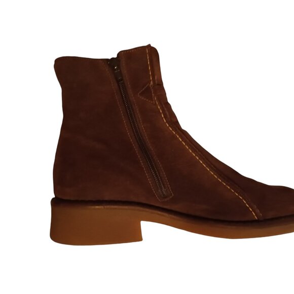 Womens Brown Suede Boots C lacanadienne Size 8 - Picture 2 of 4